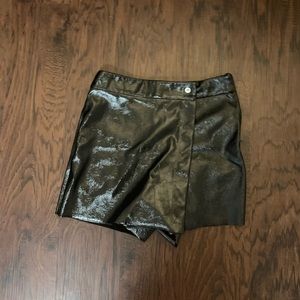 ZARA BLACK METALLIC SKORT!! 🚨